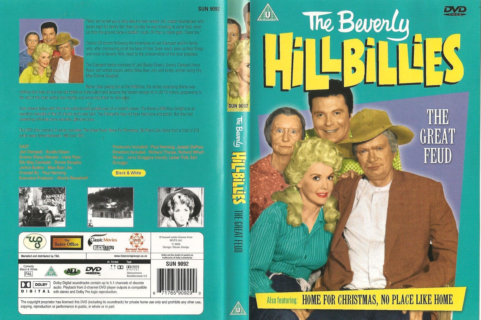 Beverly Hillbillies - The Great Feud/home For Christmas/no Place Li... DVD NUOVO