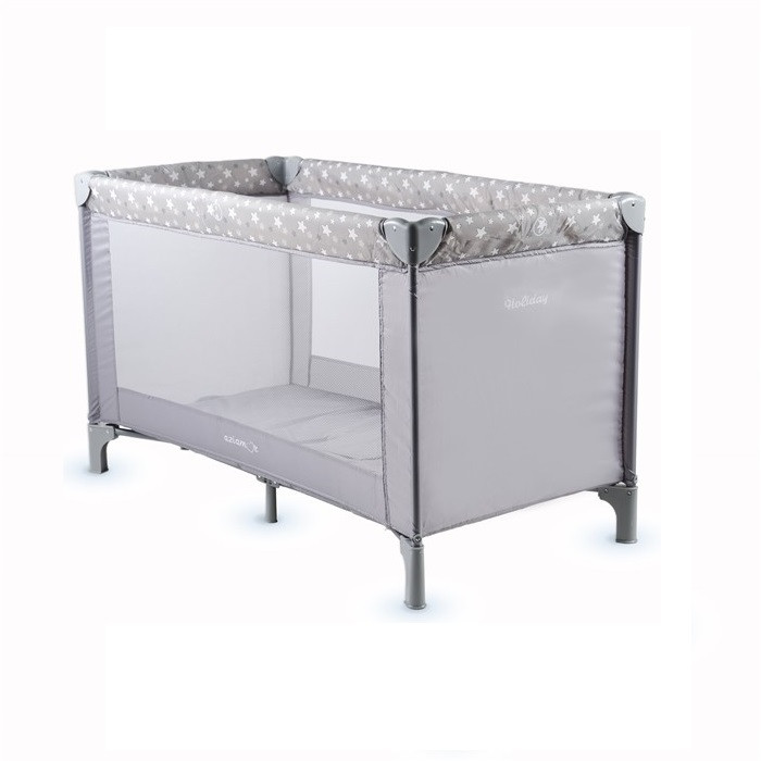 Aziamor Holiday Basic Lettino Da Campeggio Viaggio colore Grigio