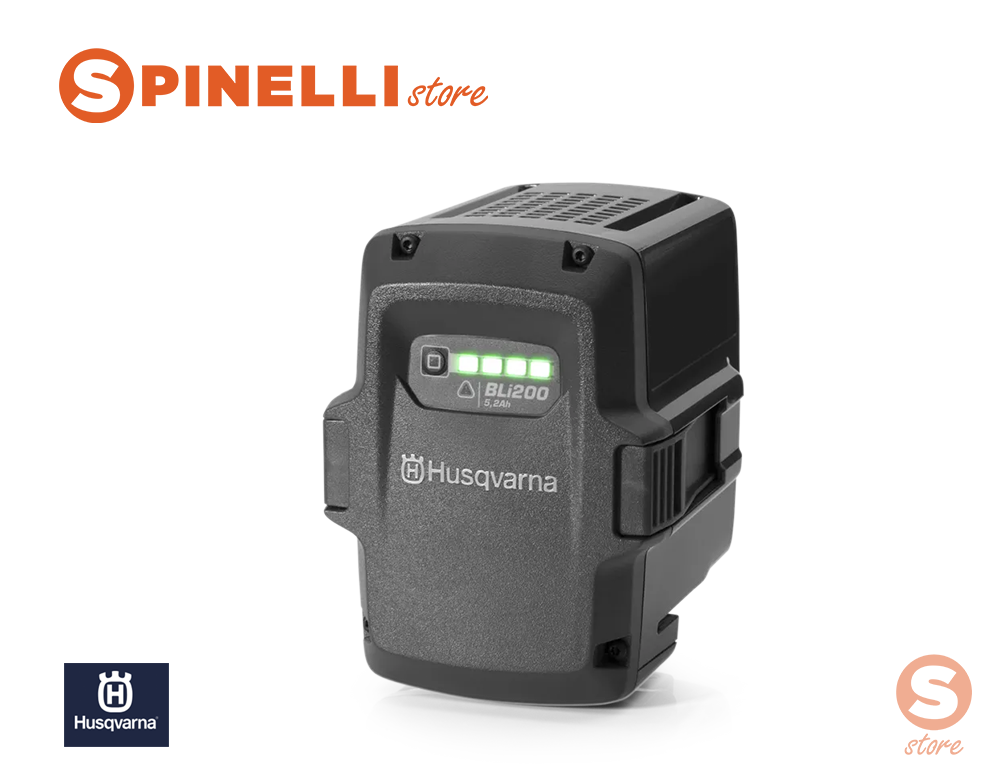 Husqvarna BLi200 Batteria agli ioni di litio capacità 5,2 Ah potenza 36V