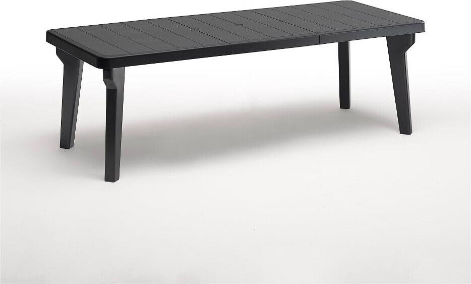 Tavolo allungabile da giardino 170/220x90x74 h Antracite Bica 437.4