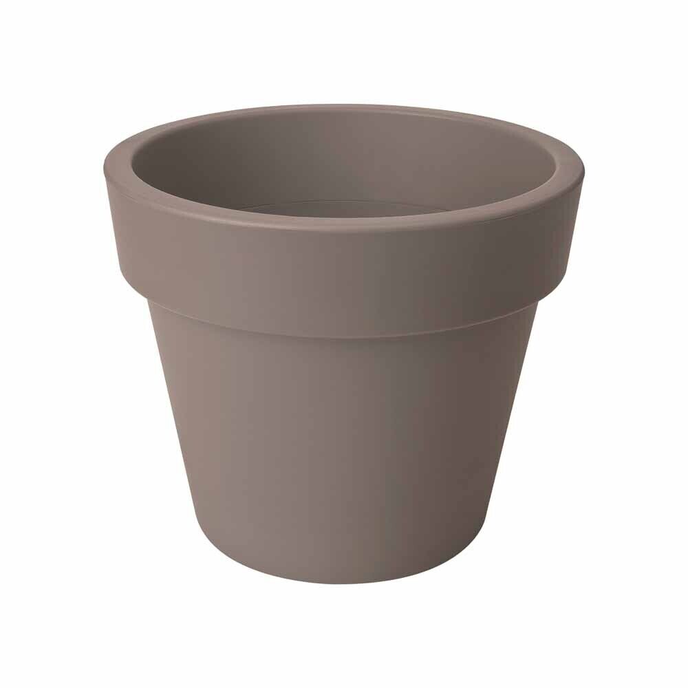 green basics top planter 30cm taupe elho