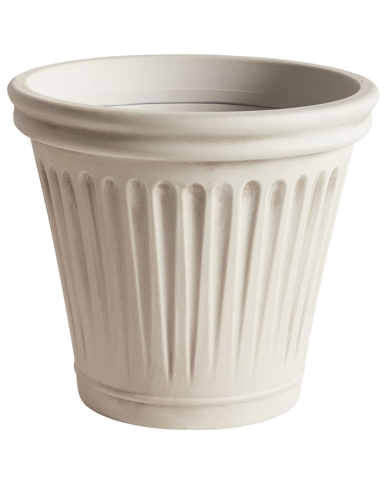 MAIZE Vaso per piante 43 cm Materiale sintetico Beige chiaro