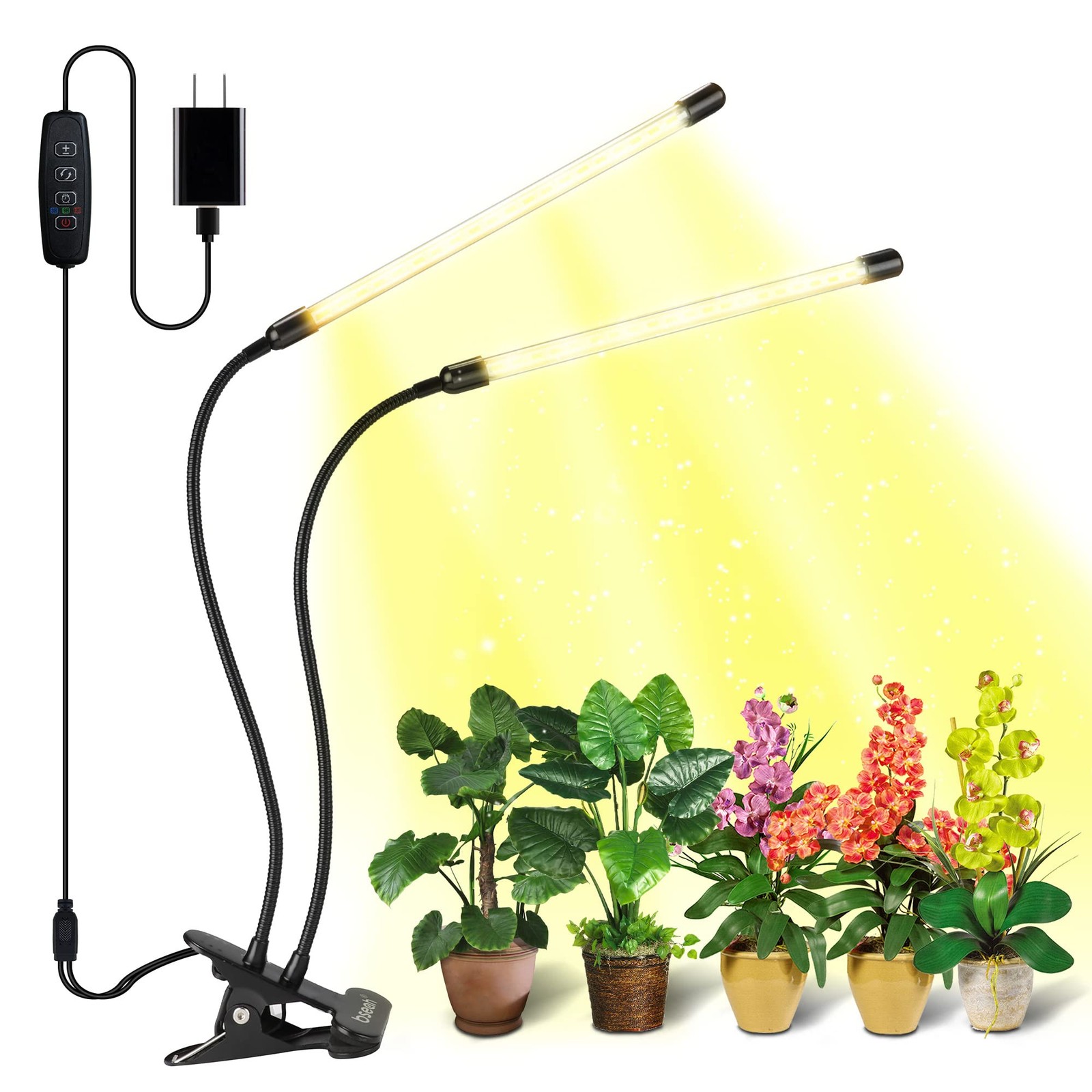 bseah Grow Light Plant Light Piante da interno (yellow, 2tou) (W9I)
