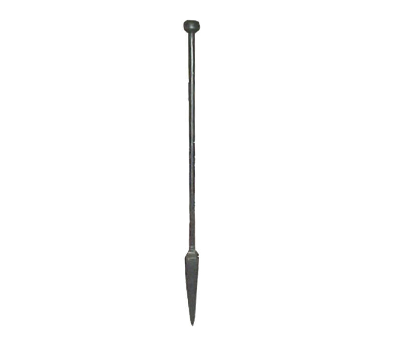 Palo per vite con boccia acciaio forgiato lunghezza 120 cm. MONTICELLI