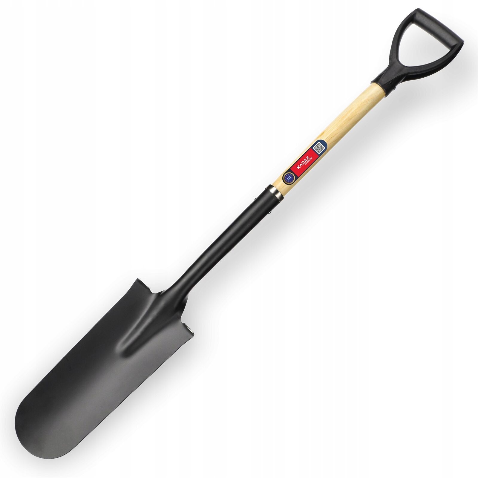 Vanga KADAX, vanga di drenaggio con manico a D, pala in acciaio, 120 cm