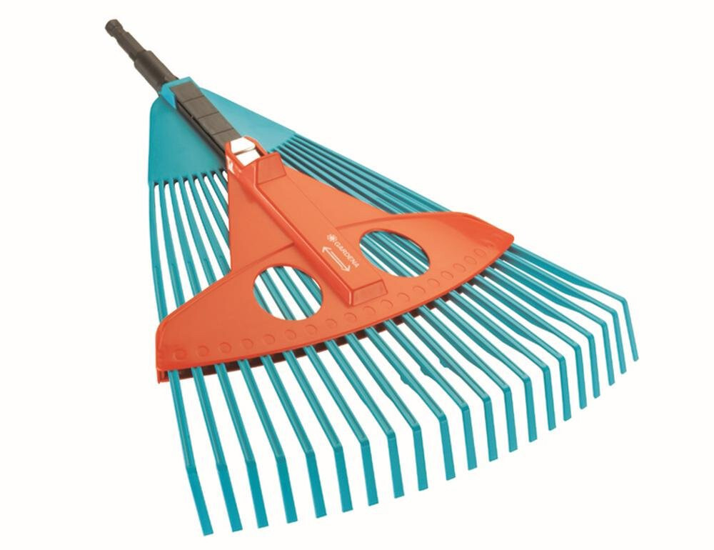 Gardena 3104-U CombiSystem Scopa per Erba Regolabile in Plastica