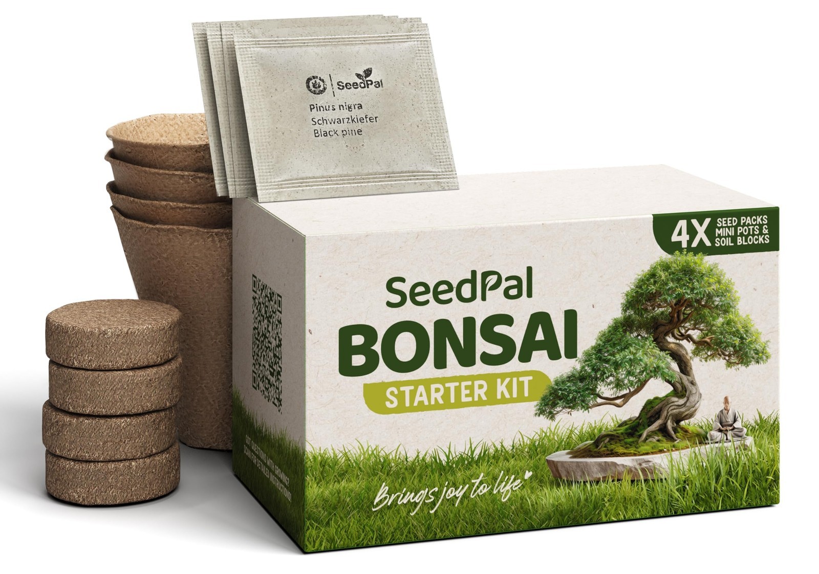 Easy Bonsai Kit - Coltivazione kit bonsai 4 diversi semi bonsai - il tuo (i0M)