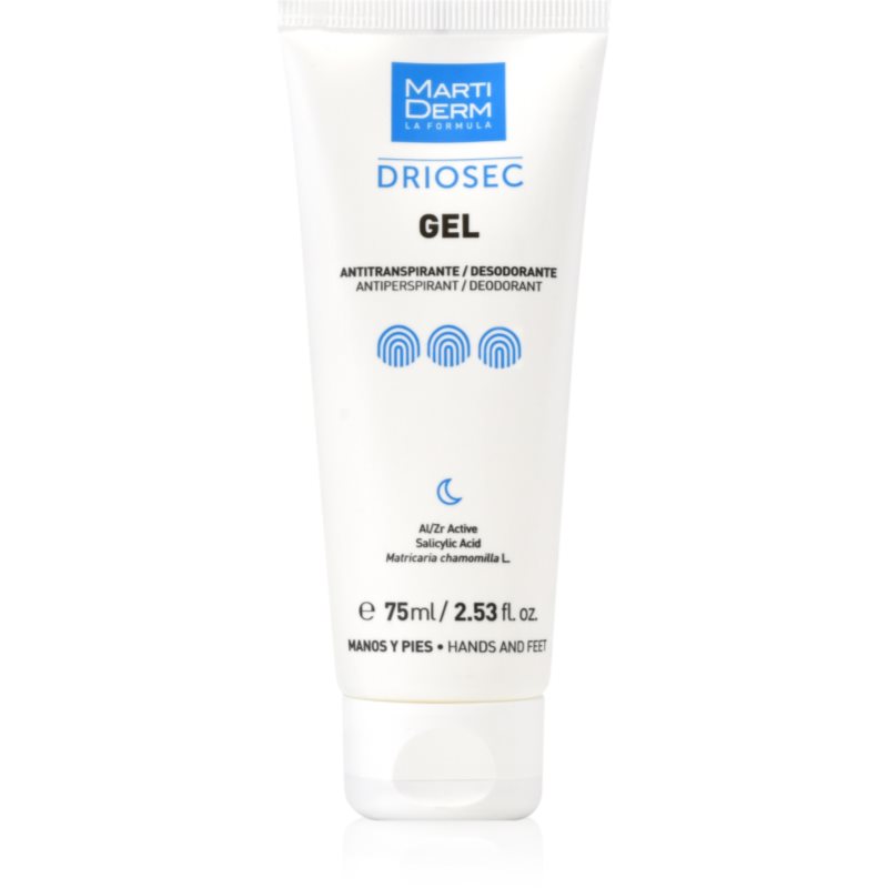 Martiderm Driosec Gel Antitranspirante Gel Per Mani E Piedi Contro La Sudorazione Eccessiva 75 Ml