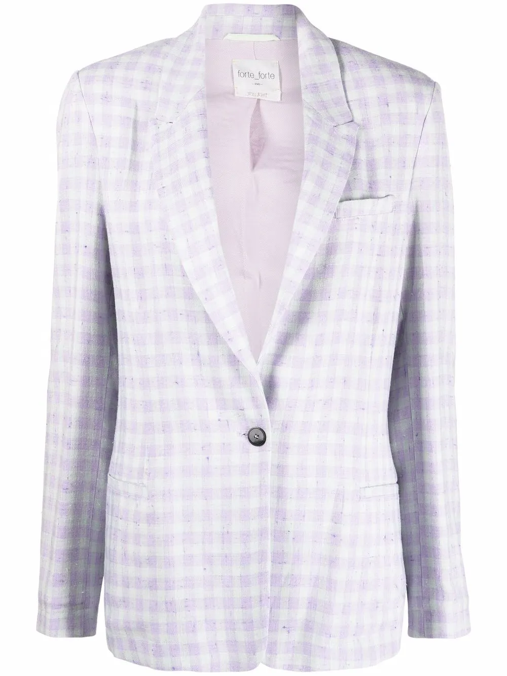Forte Forte Blazer a quadri - Viola