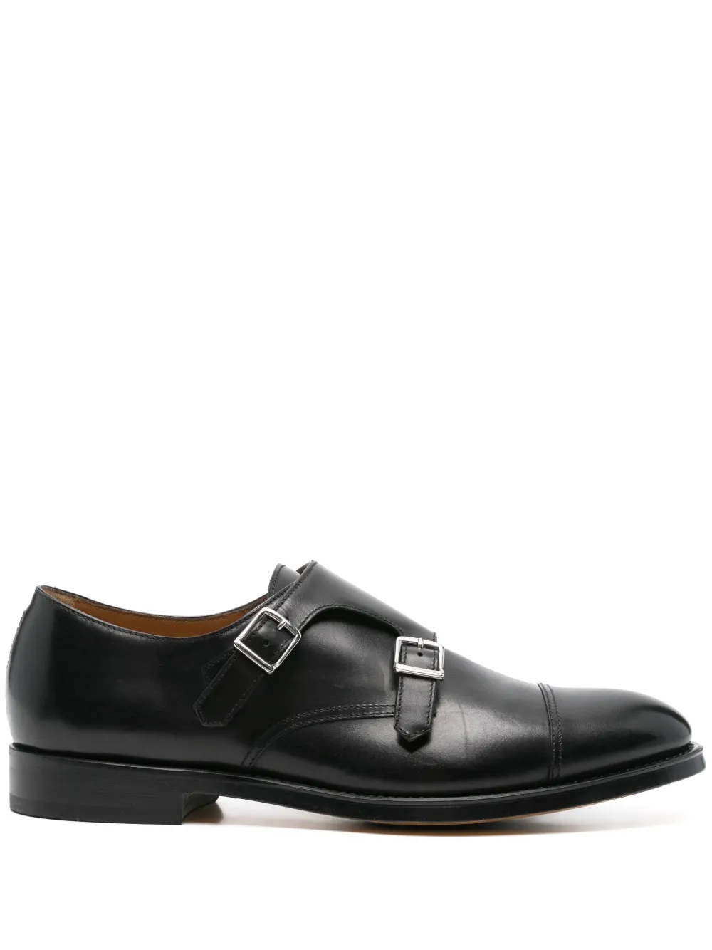 Doucal's leather monk shoes - Nero