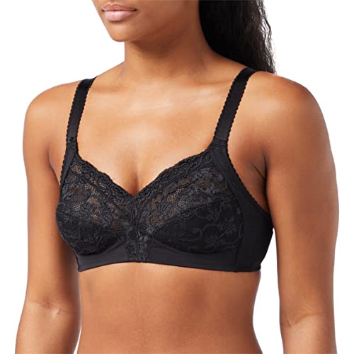 Triumph Donna Delicate Doreen N, Non-Wired Bra, Black, 4G
