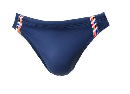 Hom Slip Da Bagno Micro Nautical Cup Swim Briefs, Nastro A Righe Marine, M Uomo