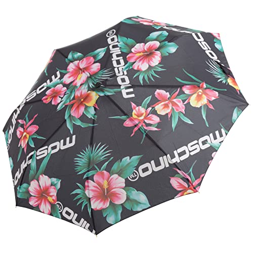Moschino Ombrello Hibiscus Donna Nero