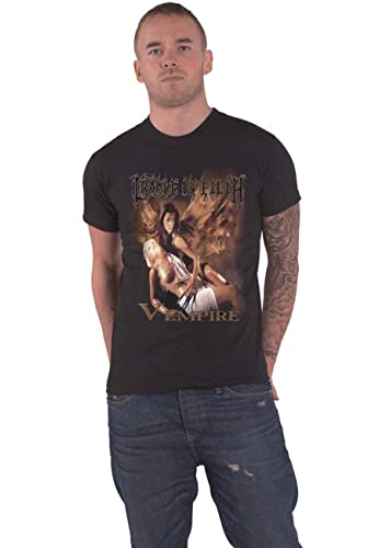 Cradle Of Filth T Shirt Vempire Band Logo Nuovo Ufficiale Uomo Nero Size M