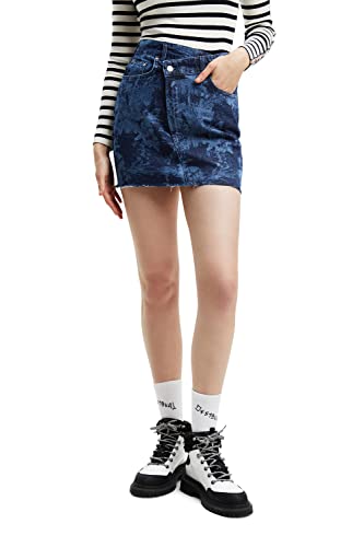 Desigual Fal_Florence 5161 Denim Medium, Donna, Blu (Blue), Xs