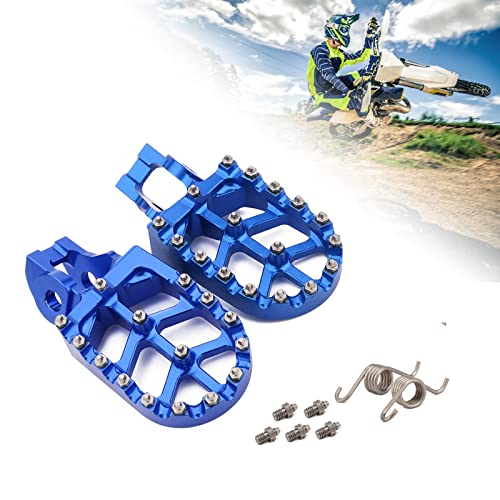 Fast Pro Pedale Cnc Mx Pedane Pedane Pedali Riposo Per Tc85 Tc125/Fc Tc250 Te/Fe150-501 Tx125 Tx/Fx300-450 Fs450 (Blu)