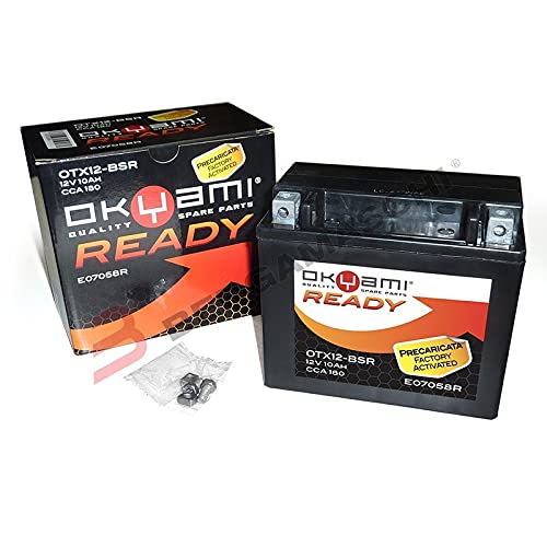 Okyami Batteria Otx12-Bsr 12V 10Ah Cca 180 Precaricata Sigillata