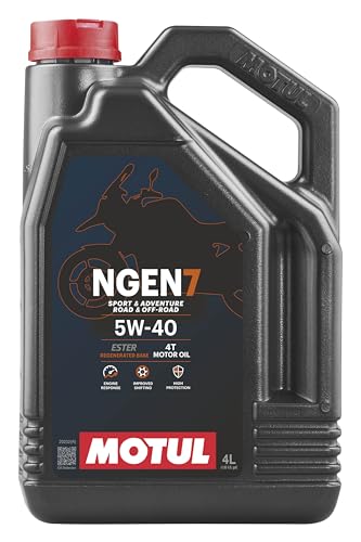 Motul Olio Lubrificante Per Moto Adventure/Off-Road Ngen 7 4 Tempi 5W40 4 Litri