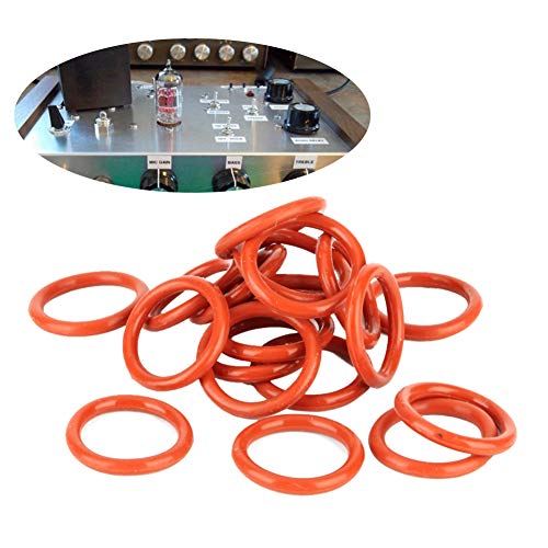 El84 + Anelli In Silicone Smorzatore Per Tubo Adatti Per 12Ax7 12Au7 12At7 12Bh7 El84 20 Pezzi