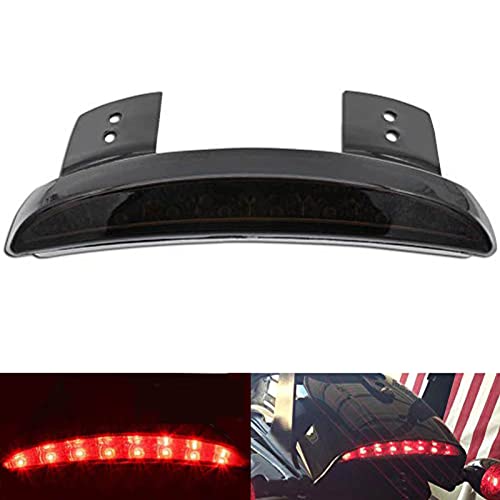 Natgic 1 Pz Motorcycle Luce Freno Posteriore Paraurti Bordo Rosso Led Motorcycle Corsa Fanale Targa Di Licenza Per Har*Ley Spor-Tster Xl 883N 1200N Xl