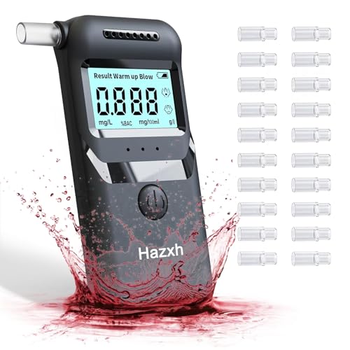 Hazxh Etilometro Portatile Certificato, Alcol Test Con Display Lcd Digitale,Sensore Semiconduttore, Precisione Di Grado, Alcool Test Portatile Per Uso