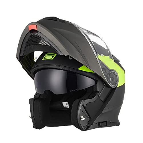 Origine Casco Moto Modulare Omologato Ece Integrale Casco Con Doppia Visiera Parasole