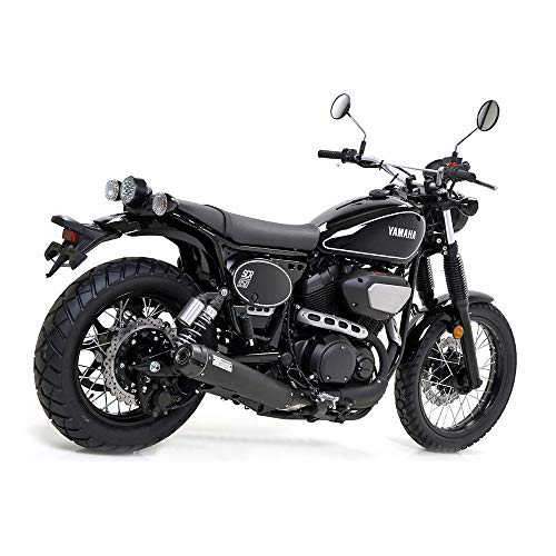 Arrow Marmitta Omologata Rebel Nichrom Dark Yamaha Scr 950 '17/20 Con Fond.Alluminio Nero Per Raccordo Arrow E Coll.Originali