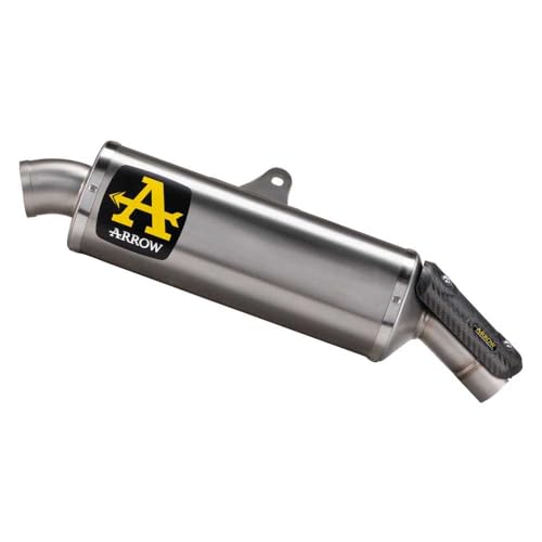 Arrow Marmitta Omologata Indy Race Titanio Raccordo Saldato Aprilia Tuareg 660 '22 Ric.Originale + Ric.Arrow