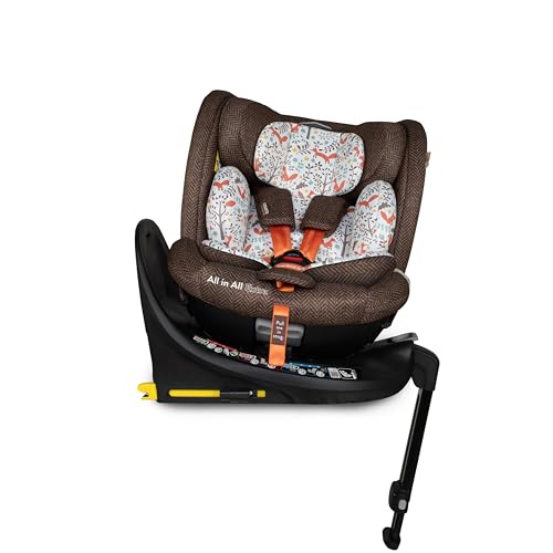 Cosatto All In All Extra I-Size - Seggiolino Auto Girevole A 360°, Gruppo 0+123, 0-36 Kg, 0-12 Anni, Isofix, Erf, Esclusivo Sistema Anti-Fuga (Foxford