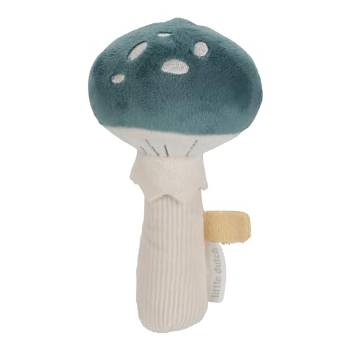 Little Dutch 8901 - Sonaglio A Forma Di Fungo, Motivo: Forest Friends, Colore: Blu