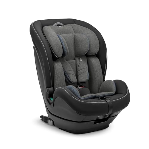 Inglesina Caboto I-Size Seggiolino Auto, Isofix, Da 15 Mesi A 12 Anni Circa, Dai 76 Ai 150 Cm, Vulcan Black