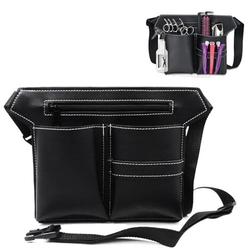 Borsa Per Attrezzi Da Parrucchiere, Borsa Da Parrucchiere, Borsa Da Cintura In Pelle Pu, Borsa Da Forbici Professionale Da Salone Marsupio Regolabile