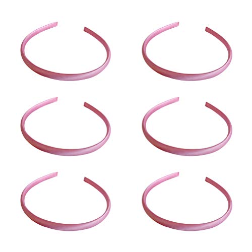 Supvox Cerchietti Per Capelli In Raso Fasce Per Capelli Senza Denti 20 Pezzi (Rosa)