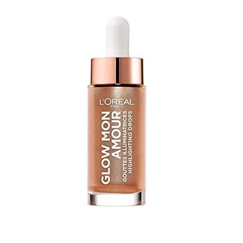 L'Oréal Paris Glow Mon Amour Illuminanti Viso, Liquido In Goccia, Incarnato Luminoso E Naturale, Coral Glow