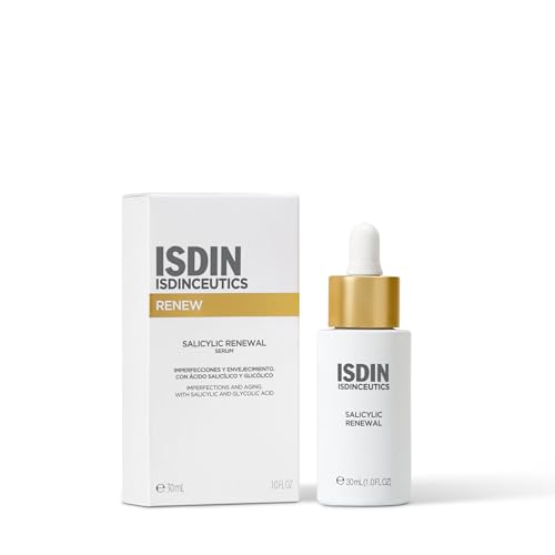 Isdin Isdinceutics Salicylic Renewal, Siero Viso Con Acido Salicilico, Riduce Le Imperfezioni E Le Rughe, Anti-Invecchiamento, Rapido Assorbimento, Co