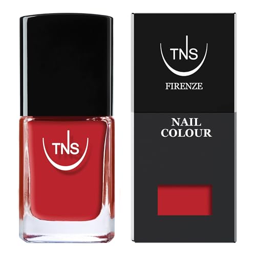 Tns Cosmetics - Grand Prix Smalto Rosso Brillante Dalla Formula Professionale, Coprente E Brillante. 10 Ml