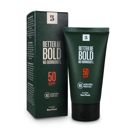 Better Be Bold Invisible Sunfluid Spf 50, Assorbe Istantaneamente Senza Residui, Non Si Attacca E Non Grassi, Senza Octocrylene, Senza Profumi, Imperm
