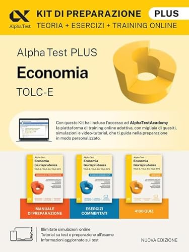 Alpha Test Plus. Economia Tolc-E. Kit Di Preparazione Plus. Con Contenuto Digitale Per Download E Accesso Online