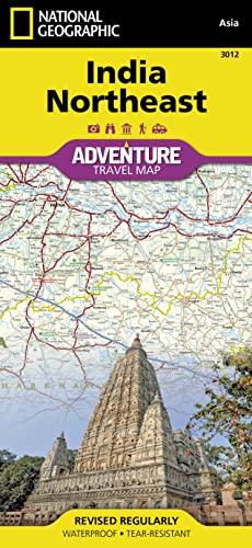 National Geographic Adventure Map India Northeast: Travel Maps International Adventure Map