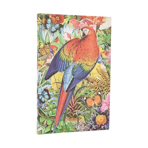2026 Tropical Garden (Nature Montages) Maxi 18-Month Vertical Softcover Flexi Dayplanner 2025-2026 (Elastic Band Closure): Kalendarz 18-Miesięczny