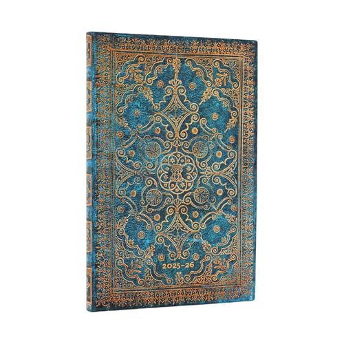 2026 Azure (Equinoxe) Maxi 18-Month Vertical Softcover Flexi Dayplanner 2025-2026 (Elastic Band Closure)