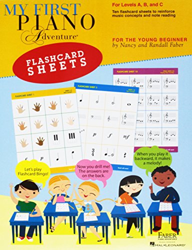 My First Piano Adventure Flashcard Sheets: For Levels A, B And C: For The Young Beginner