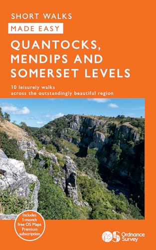 Quantocks, Mendips And Somerset Levels Short Walks Made Easy | Ordnance Survey | 10 Accessible Walks For Everyone | Guidebook | England | Walks | Adve