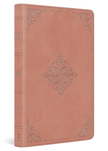 Holy Bible: English Standard Version, Trutone, Blush Rose, Fleur-De-Lis Design, Large Print Value Thinline
