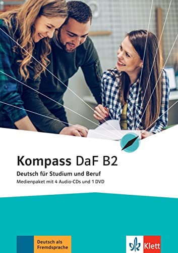Kompass Daf B2 - Pack Cd - Dvd: Medienpaket (4 Audio-Cds + Dvd)