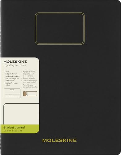 Moleskine Student Cahier, Xxl, Blanko, Kartoneinband, Schwarz