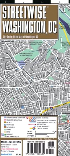 Streetwise Washington Dc Map - City Center Street Map Of Washington, Dc