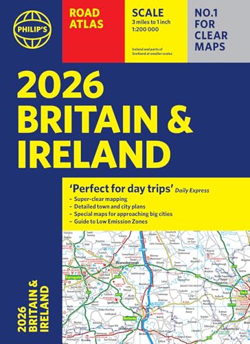 2026 Philip’S Road Atlas Britain & Ireland: (A4 Paperback)