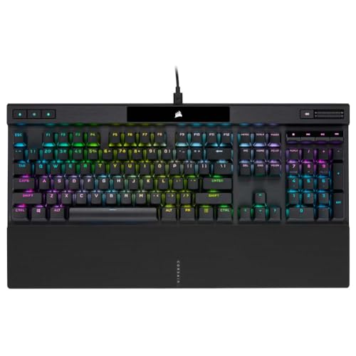 Corsair K70 Pro Rgb Tastiera Ottica-Meccanica Da Gioco - Interruttori Lineari Opx, Keycaps A Doppio Colpo Pbt, Hyper-Polling Da 8.000 Hz, Poggiapolsi