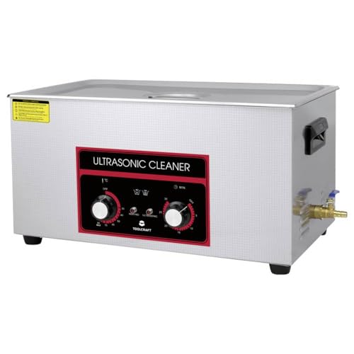 Toolcraft Usc-2200 Pulitore Ultrasuono Bürobedarf, Schmuck, Werkstatt 480W 22L Con Heizung, Con Rei